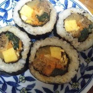 お弁当♫ビビンバ風 巻き寿司
